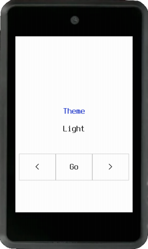 Light theme on Amigo showing barely-visible button outlines