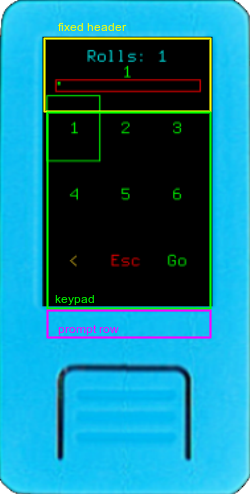 M5StickV keypad regions